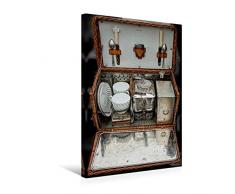 Premium Textil-Leinwand 30 x 45 cm Hoch-Format Alter Picknickkorb | Wandbild, HD-Bild auf Keilrahmen, Fertigbild auf hochwertigem Vlies, Leinwanddruck von ppicture - Petra VoÃ