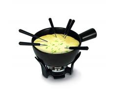 BOSKA Käse Fondue-Set Nero, Keramik, braun/Silber/schwarz, 30 x 22 x 19 cm