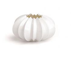 Kähler Teelichthalter, Keramik, weiß, 13,5cm