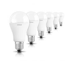 Osram LED Star Classic A Lampe, in Kolbenform mit E27-Sockel, nicht dimmbar, Ersetzt 100 Watt, Matt, Kaltweiß - 4000 Kelvin, 6er-Pack