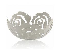 Alessi La Rosa, Schale aus Edelstahl, epoxidharzlackiert, Platinum White