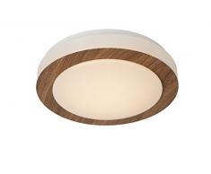 Lucide DIMY - Deckenleuchte Badezimmer - Ø 28,6 cm - LED Dim. - 1x12W 3000K - IP21 - Holz