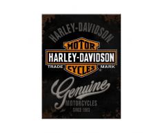 Nostalgic-Art 14225 Harley-Davidson - Genuine Logo, Magnet 8x6 cm