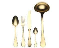 Mepra SPA 1097VI22049 Besteckgarnitur, Design Vintage Oro, 49-teilig