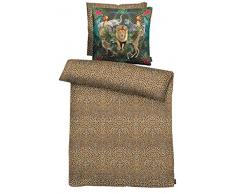 APELT Bettwäsche, Baumwollsatin, Brauntöne/bunt, 135 x 200 x 0.2 cm, 2-Einheiten