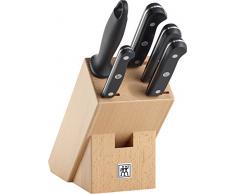 Zwilling Messerblock Gourmet 6 teilig, Edelstahl, Silber/Schwarz, 38 x 28 x 28 cm, 6-Einheiten
