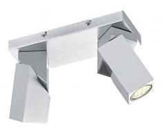 Trio Leuchten Deckenleuchte 802600207 Daxter, Metall Nickel matt, exkl. 2 x GU10