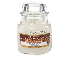 Yankee Candle Glaskerze, klein, All is Bright