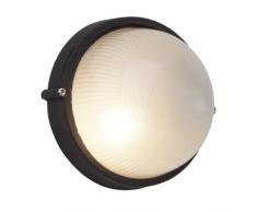 Brilliant Silvester Außenwand- und Deckenleuchte, 1x E27 max. 53 W, Metall/Glas, schwarz 96106/06