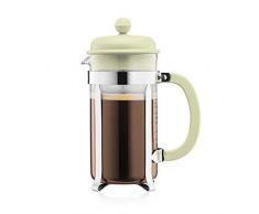 Bodum 1918-339B-Y19 CAFFETTIERA Kaffeebereiter mit Kunststoffdeckel, 8 Tassen, 1.0 l, Edelstahl, Glas