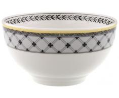 Villeroy & Boch Audun Ferme Schale, 650 ml, Premium Porzellan, Weiß/Grau