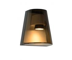 Lucide FREO - Wandleuchte Außen - GU10 - IP54 - Rauchfarbe Grau