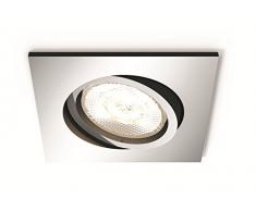 Philips myLiving LED Warmglow Einbauspot Shellbark, 1-flammig, eckig, chrom