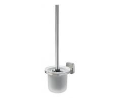 Tiger Ramos Toilettenbürste mit Glaseinsatz, Edelstahl gebürstet