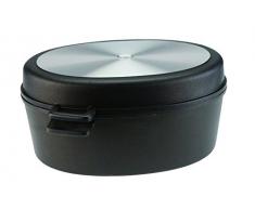 SKK 260 Titanium 2000 Plus - Guss-Großraumbräter mit Gussdeckel, oval, 14 Liter, keramisch verstärkt, antihaft-beschichteter Bräter, Made in Germany