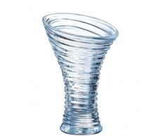 Arcoroc ARC L6755 Jazzed Swirl Eisbecher, Eisschale, 410ml, Glas, transparent, 6 Stück