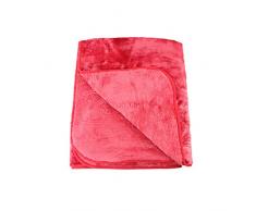 Amago Wohn- und Kuscheldecke, Cashmere-Feeling, Rot, 130 x 170 cm, 40024-37-1317
