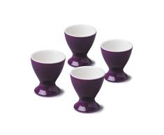 WM Bartleet & Sons 1750 TSET103 Eierbecher, traditionelles Porzellan, 4 Stück, Violett
