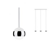 Paulmann 70927 LED Pendelleuchte Capsule incl. 3x6 Watt dimmbar Hängelampe Deckenlampe Glas, Metall Warmweiß 2700 K