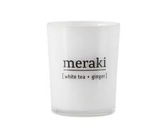 House Doctor Duftkerze Weißer Tee und Ingwer, White Tea & Ginger, 5.5 x 6.7 cm
