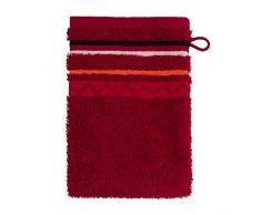 frottana Country Waschhandschuh 15 x 20 cm aus 100% Baumwolle, ruby