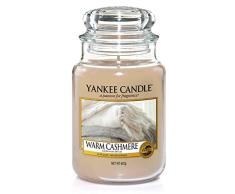 Yankee Candle große Duftkerze im Glas, Warm Cashmere, Brenndauer bis zu 150 Stunden