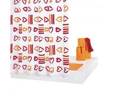 GRUND Duschvorhang SOGNO 180x200 cm rot-orange