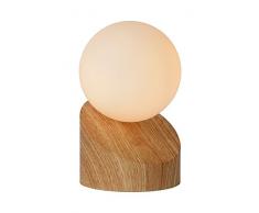Lucide LEN - Tischlampe - Ø 10 cm - G9 - Helles Holz