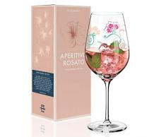 RITZENHOFF Aperitivo Rosato Aperitifglas von Carolin Körner, aus Kristallglas, 600 ml, mit trendigen Dekoren