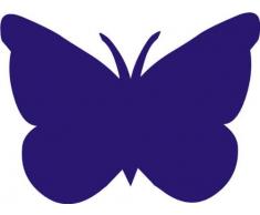 INDIGOS 4051095005513 Wandtattoo blau w069 Schmetterlinge 120 x 88 cm,