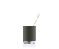 blomus 68862 Ara Zahnputzbecher, Edelstahl, anthrazit, 8,19 x 8,19 x 11,5 cm