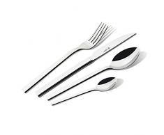 Paul Wirths EDGE 8100 Besteck-Set für 6 Personen, rostfrei, poliert & spülmaschinenfest, Essbesteck mit Aufbewahrungs-Box, 18/10 Edelstahl, Silber, 30-teilig, Einheiten