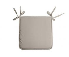 Lovely Casa cu4689002g Nelson Sitzkissen Baumwolle 38 x 38 cm, Polyester, leinen, 38 x 38 cm