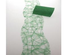 Deko AS GmbH Sizoweb Tischband Wellenschnitt dunkelgrÃ¼n ca. 12,5 cm Rolle 25 Meter 64W 008-R