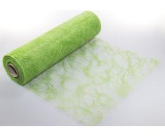 25 m x 30 cm Sizoweb® Vlies Original Tischband Tischläufer grün maigrün für Hochzeit, Weihanchten, Geburtstag (1,00€/m).