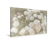 Premium Textil-Leinwand 120 x 80 cm Quer-Format Romantische Rosen - Shabby Chic Style | Wandbild, HD-Bild auf Keilrahmen, Fertigbild auf hochwertigem Vlies, Leinwanddruck von Martina Cross