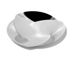 Alessi Resonance Tafelaufsatz, Edelstahl, Silber, 8 x 49.5 x 19 cm