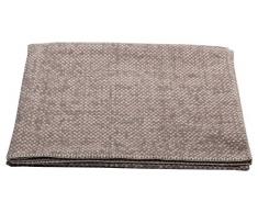 David Fussenegger Deco Plaid Struktur, Baumwoll-Mischgewebe, Kreide, 200 x 130 cm