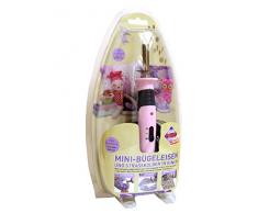 Mini-Bügeleisen und Strasskolben in Einem, mit 14 Aufsätzen, für Design- Arbeiten mit Stoff und Strass, perfekt für Hobby-Bastler