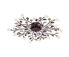 EGLO CAMPANIA Deckenleuchte, Stahl, 150 W, antik-braun, gold