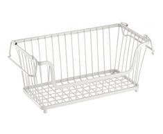 InterDesign 63174EU York Lyra Aufbewahrungskorb für Küche, Speisekammer, Schrank, perlmuttweiÃ