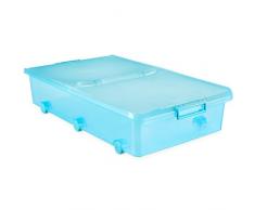 TATAY 1151119 - Aufbewahrungsbox für unter das Bett mit Rollen, 63 l