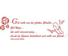 INDIGOS 4051719359633 Wandtattoo, Vinyl, rot, 60 x 10 x 10 cm