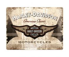 Nostalgic-Art 23144 Harley-Davidson - American Classic Logo, Blechschild 30x40 cm