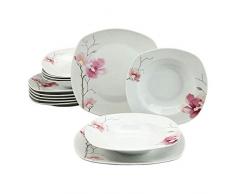 Creatable, 20194, Serie Amelie AIKO, Geschirrset Tafelservice 12 teilig, mehrfarbig, Porzellan