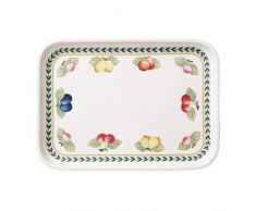Villeroy & Boch French Garden Servierplatte, 36x26 cm, Premium Porzellan, Weiß/Bunt