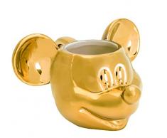 Joy Toy 62147 MICKEY MOUSE DELUXE 3D GOLDIGE KERAMIKTASSE 13,5X12X8,5 CM, gold