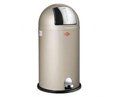 WESCO Abfallsammler Kickboy 40 Liter neusilber