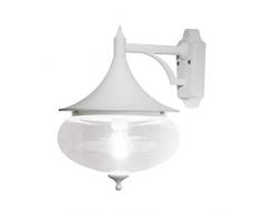 Konstsmide Libra 581-250 Wandleuchte B: 28cm T: 36cm H: 39,5cm / 1x100W / IP23 / lackiertes Aluminium / weiÃ
