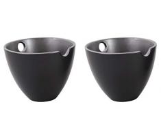 Nudelschale/Reisschale / Reisschüssel/Suppenschale / Schalen Set 2-teilig aus Keramik in schwarz